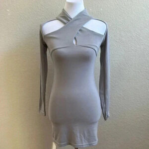 Cross Neck Dress